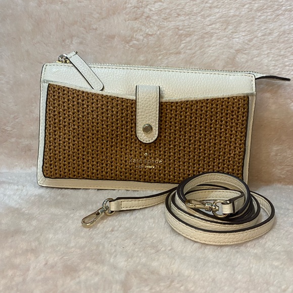 Kate spade Jackson straw small tab crossbody - Picture 1 of 8
